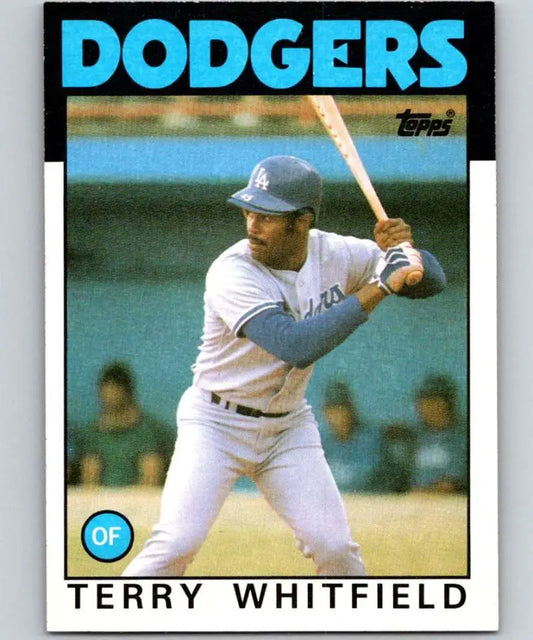 1986 Topps #318 Terry Whitfield EX Excellent Los Angeles Dodgers Baseball Card - Baseball Card Single