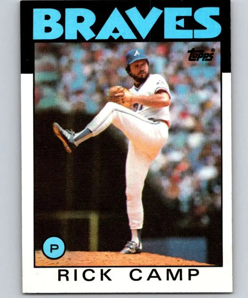 1986 Topps #319 Rick Camp EX Excellent Atlanta Braves Baseball Card - Baseball Card Single
