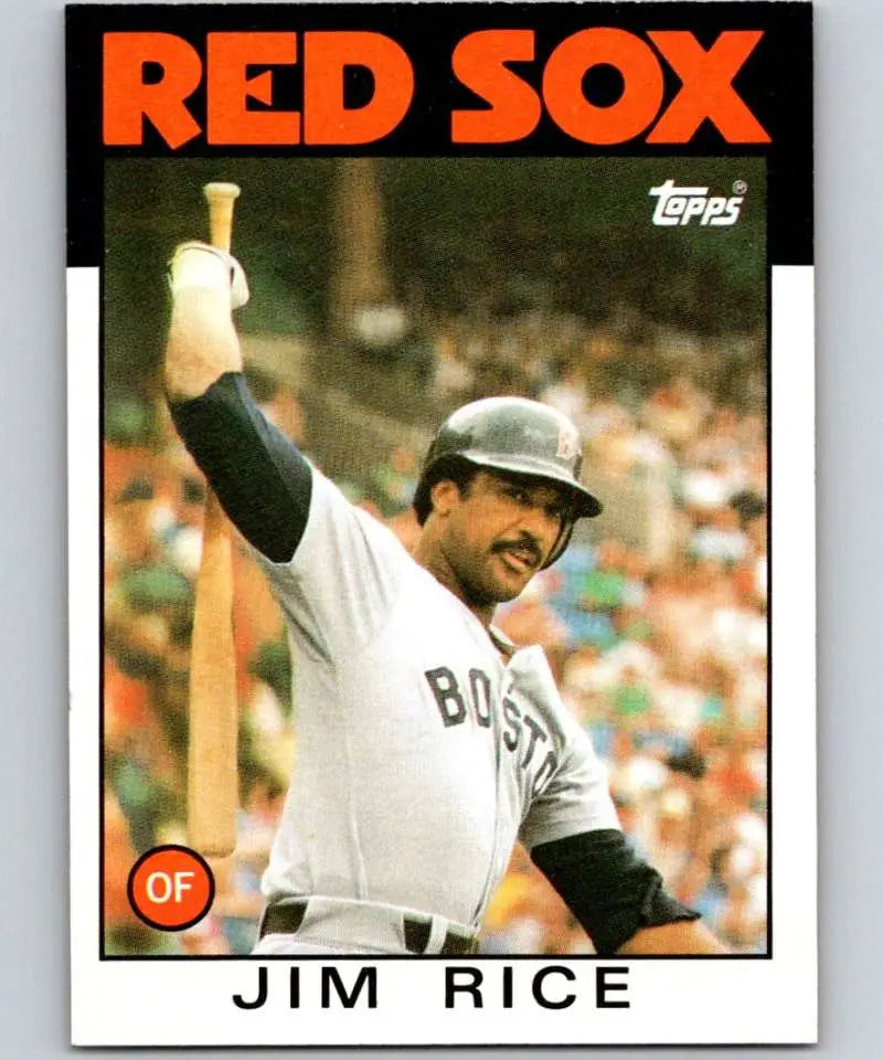 1986 Topps #320 Jim Rice EX Excellent Boston Red Sox Baseball Card - Baseball Card Single