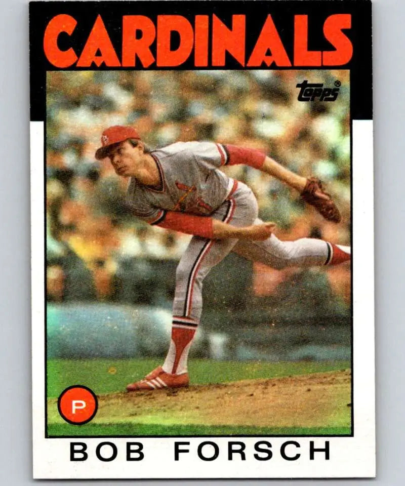 1986 Topps #322 Bob Forsch EX Excellent St. Louis Cardinals Baseball Card - Baseball Card Single