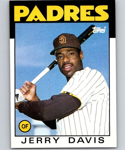 1986 Topps #323 Jerry Davis EX Excellent San Diego Padres Baseball Card - Baseball Card Single