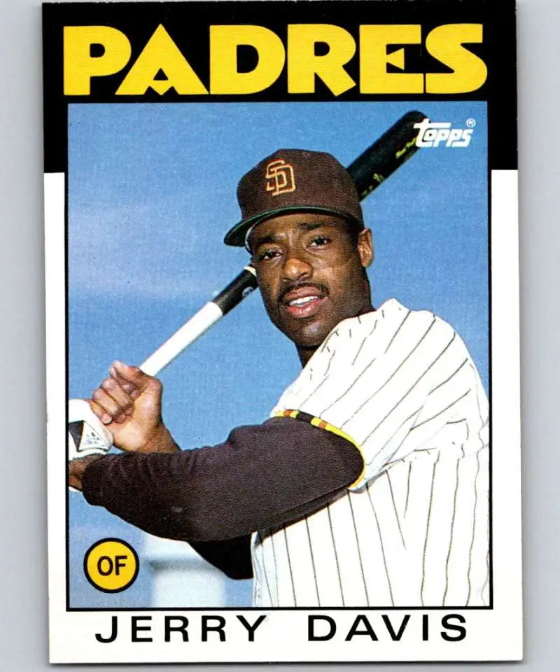1986 Topps #323 Jerry Davis EX Excellent San Diego Padres Baseball Card - Baseball Card Single