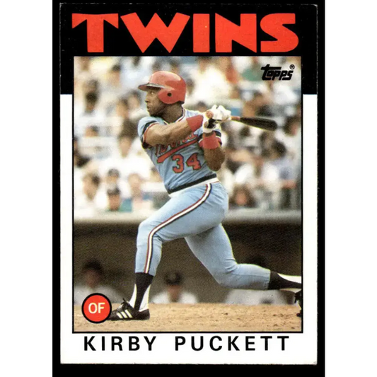 1986 Topps #329 Kirby Puckett EX/NM Minnesota Twins Baseball Card
