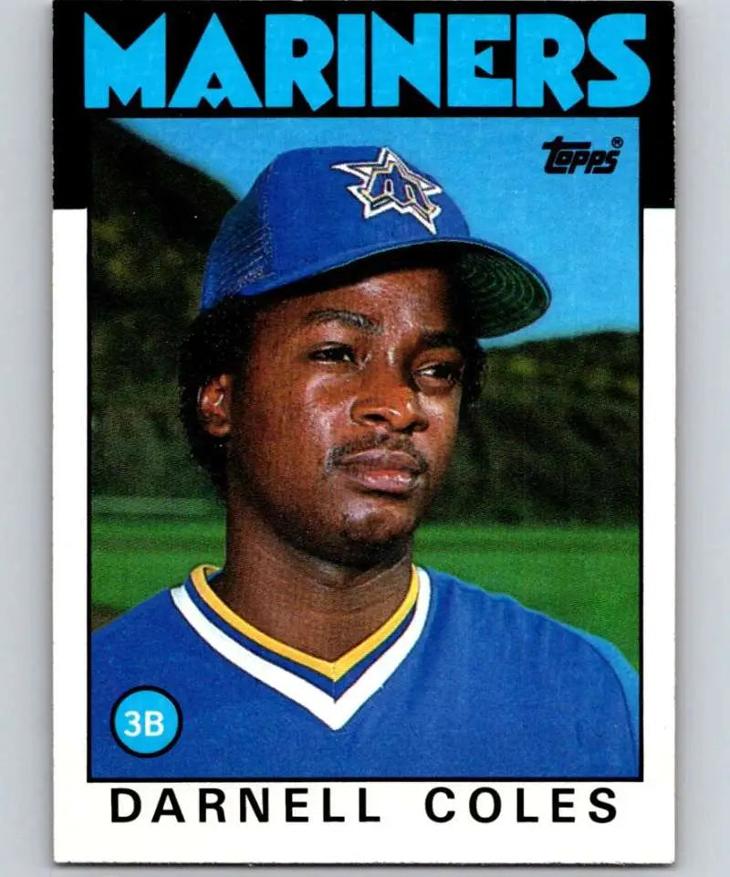 1986 Topps #337 Darnell Coles EX Excellent Seattle Mariners Baseball Card - Baseball Card Single