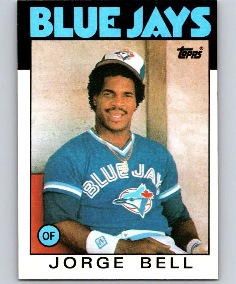 1986 Topps #338 Jorge Bell EX Excellent Toronto Blue Jays Baseball Card - Baseball Card Single