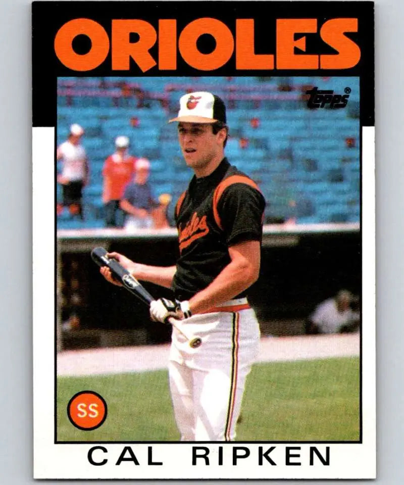 1986 Topps #340 Cal Ripken Jr. EX Excellent Baltimore Orioles Baseball Card - Baseball Card Single