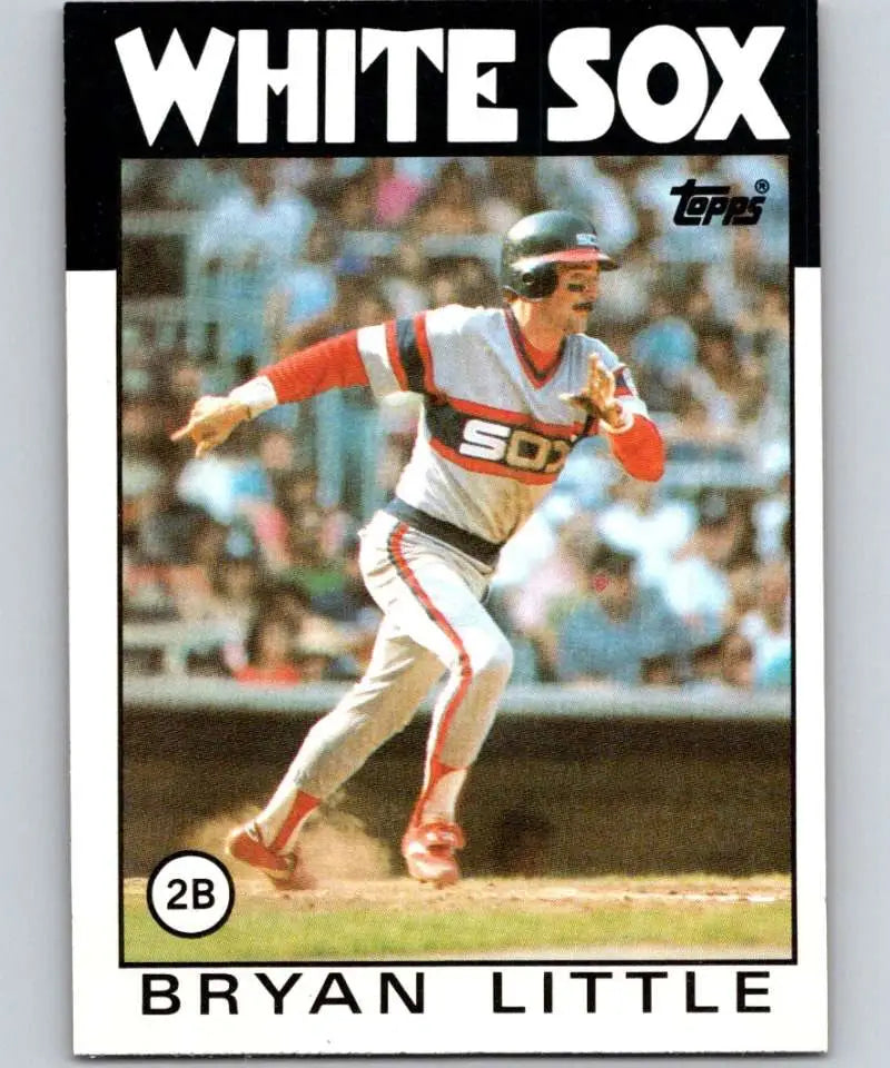 1986 Topps #346 Bryan Little EX Excellent Chicago White Sox Baseball Card - Baseball Card Single