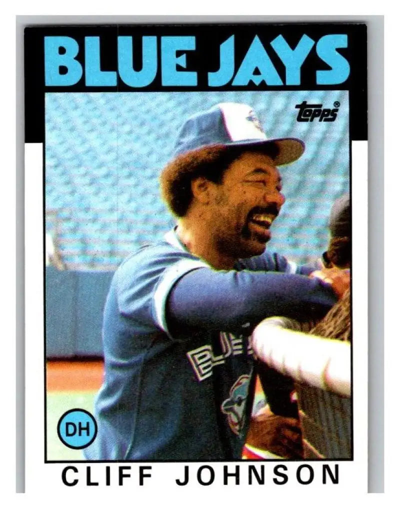 1986 Topps #348 Cliff Johnson EX Excellent Toronto Blue Jays Baseball Card - Baseball Card Single