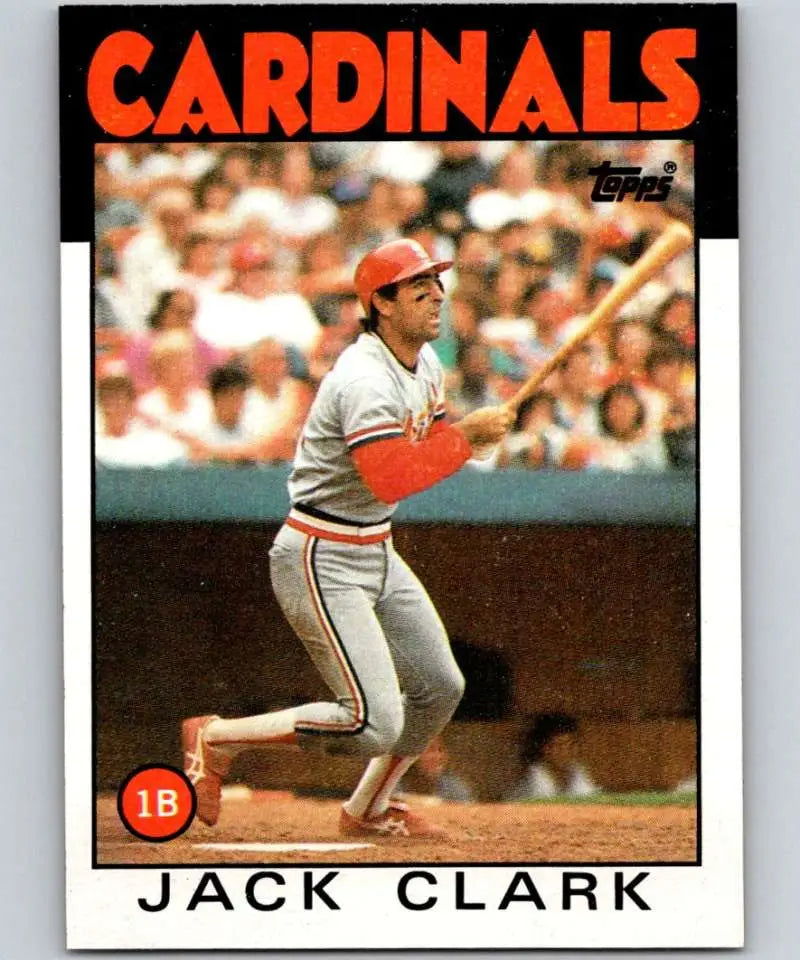 1986 Topps #350 Jack Clark EX Excellent St. Louis Cardinals Baseball Card - Baseball Card Single