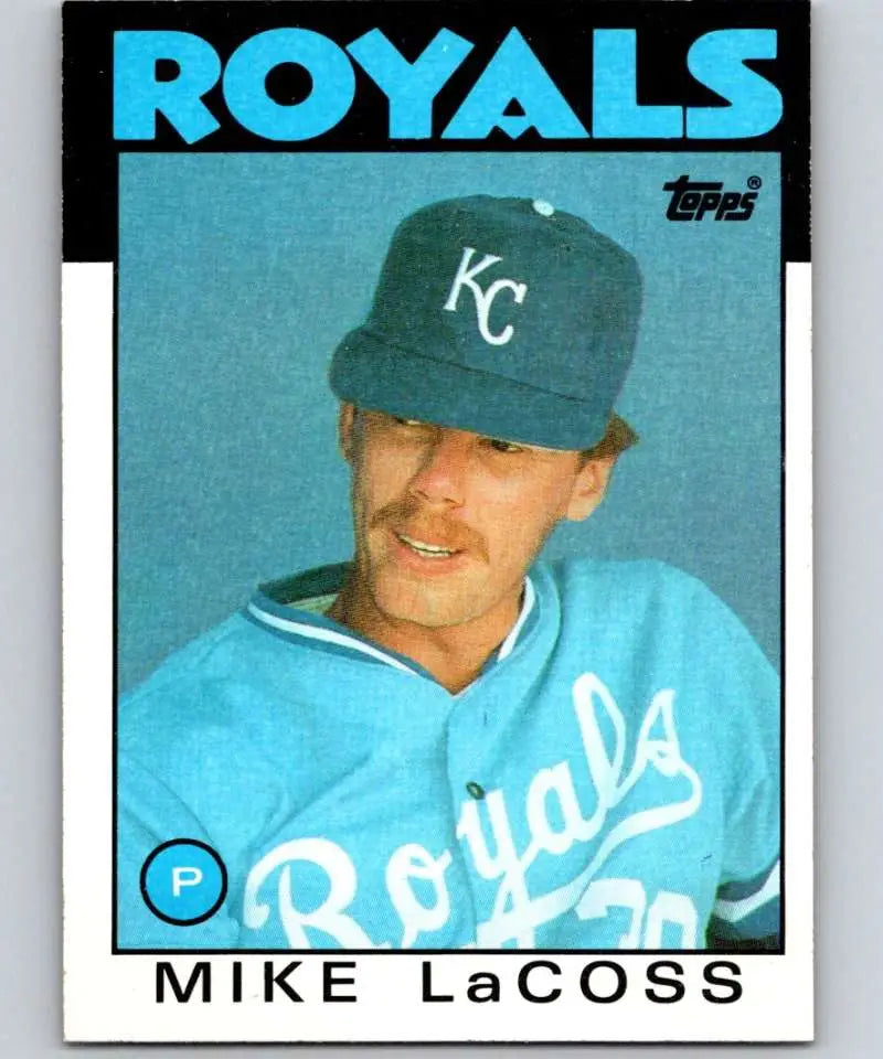 1986 Topps #359 Mike LaCoss EX Excellent Kansas City Royals Baseball Card - Baseball Card Single
