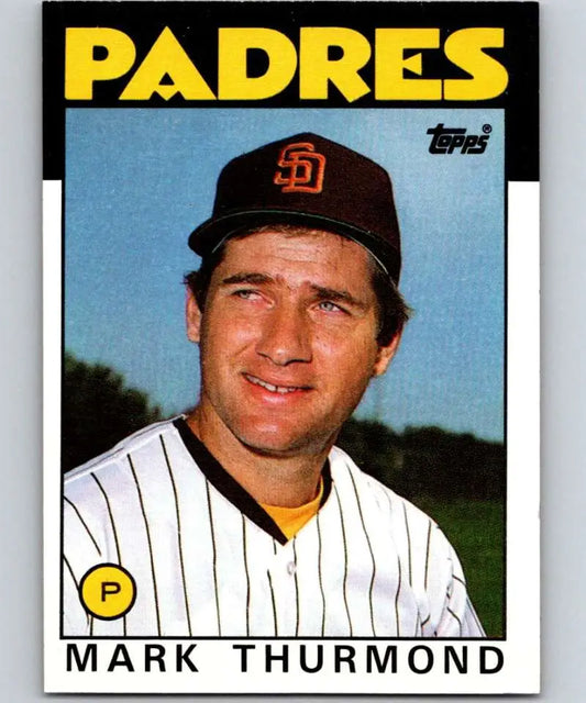 1986 Topps #37 Mark Thurmond EX Excellent San Diego Padres Baseball Card - Baseball Card Single