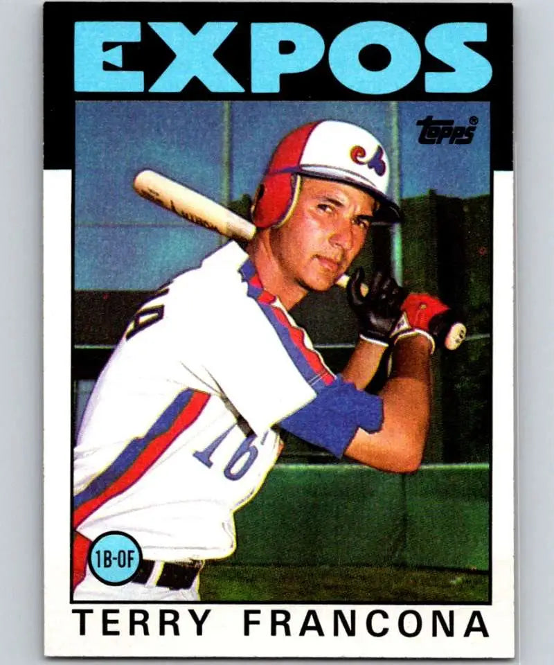 1986 Topps #374 Terry Francona EX Excellent Montreal Expos Baseball Card
