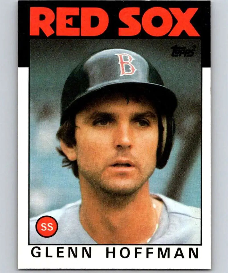 1986 Topps #38 Glenn Hoffman EX Excellent Boston Red Sox Baseball Card - Baseball Card Single