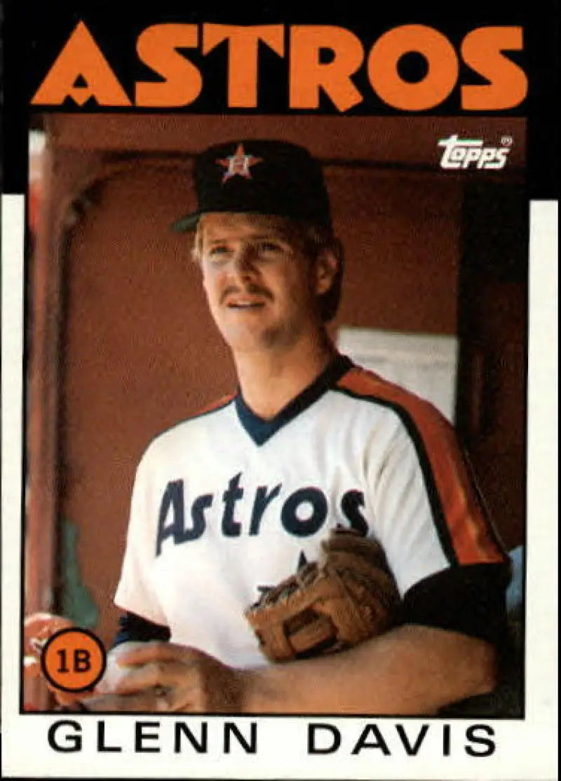 1986 Topps #389 Glenn Davis EX Excellent Houston Astros Baseball Card - Baseball Card Single