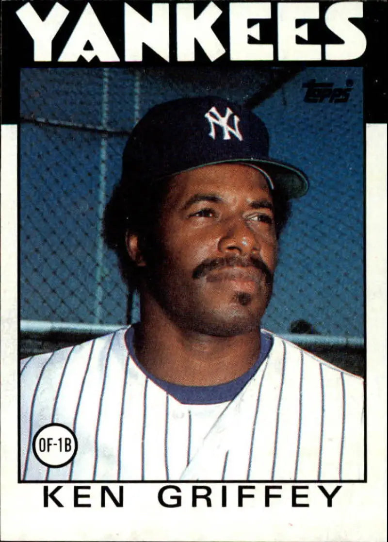 1986 Topps #40 Ken Griffey Sr. EX Excellent New York Yankees Baseball Card - Baseball Card Single