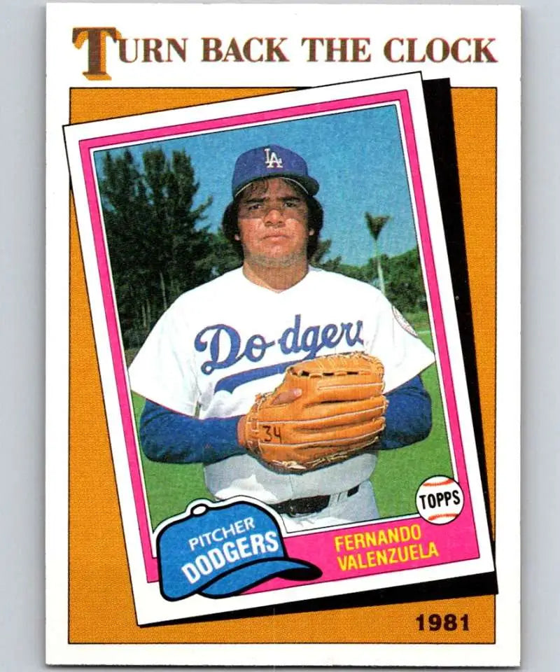 1986 Topps #401 Fernando Valenzuela EX Excellent Los Angeles Dodgers Baseball Card - Baseball Card Single