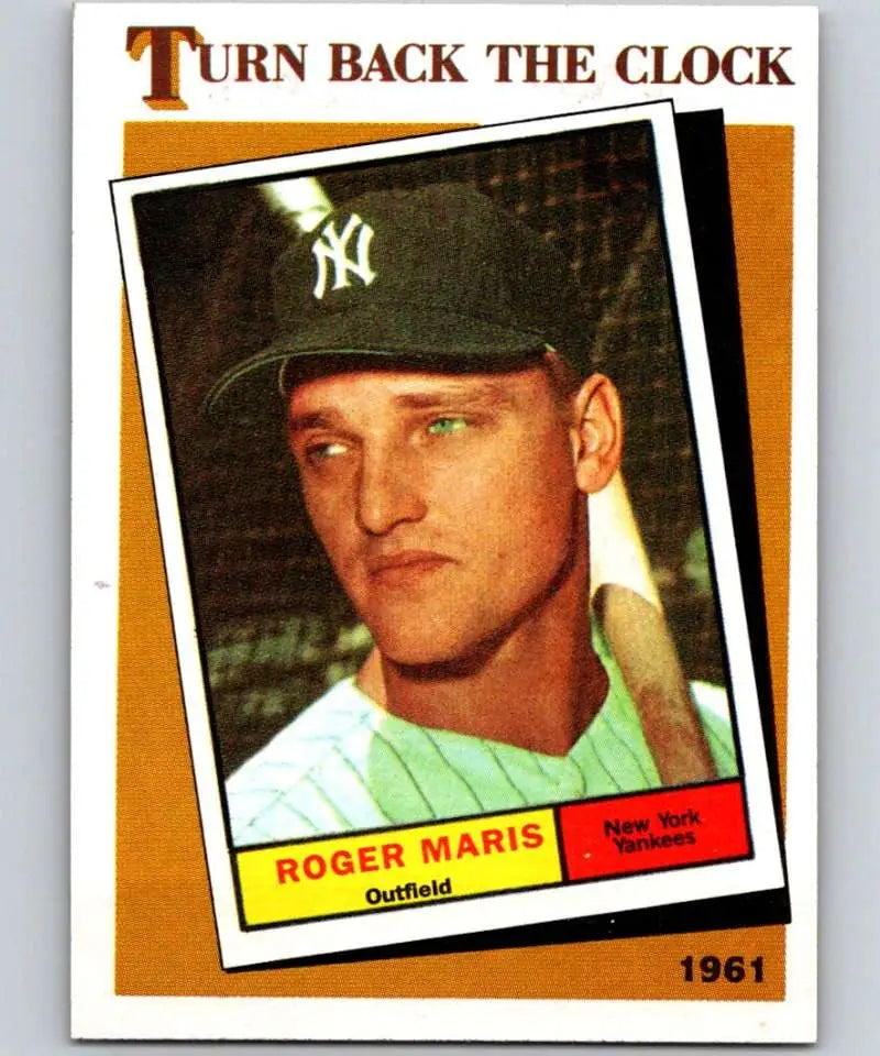 1986 Topps #405 Roger Maris EX Excellent New York Yankees Baseball Card - Baseball Card Single