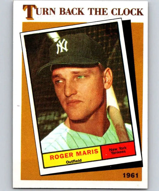 1986 Topps #405 Roger Maris EX Excellent New York Yankees Baseball Card - Baseball Card Single
