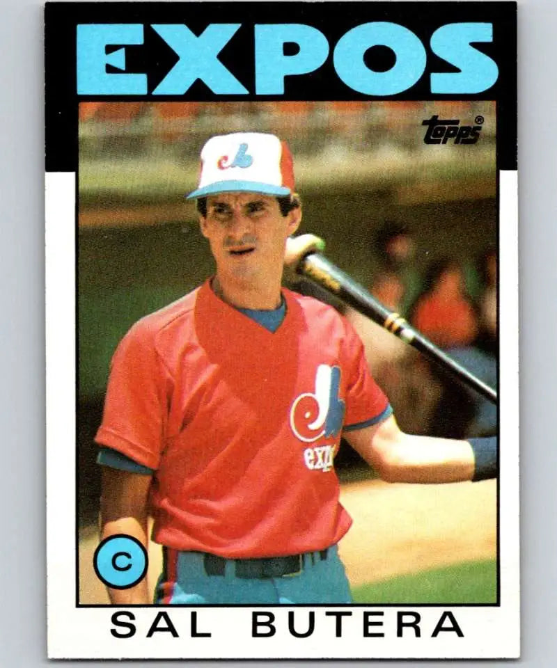 1986 Topps #407 Sal Butera EX Excellent Montreal Expos Baseball Card - Baseball Card Single