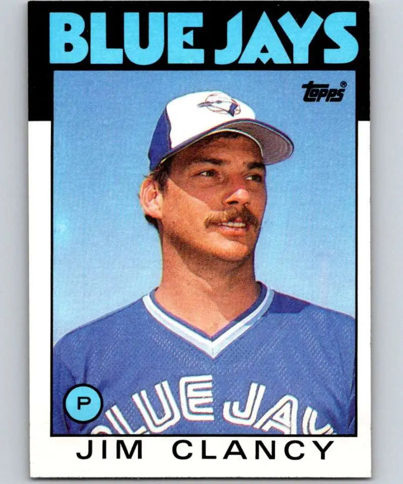 1986 Topps #412 Jim Clancy EX Excellent Toronto Blue Jays Baseball Card - Baseball Card Single