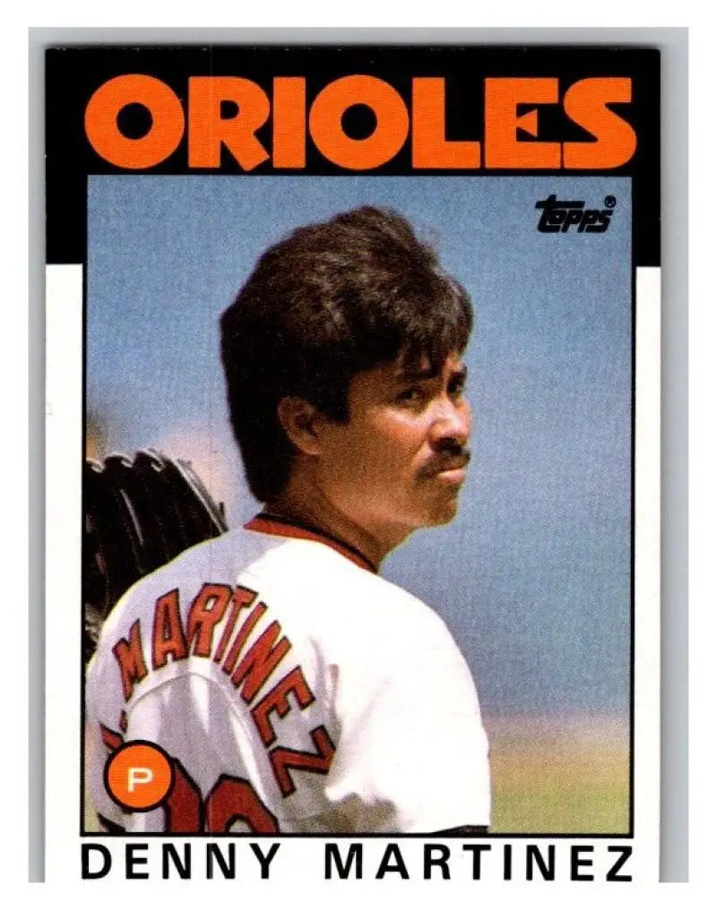 1986 Topps #416 Dennis Martinez EX Excellent Baltimore Orioles Baseball Card - Baseball Card Single
