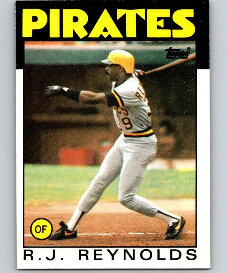 1986 Topps #417 R.J. Reynolds EX Excellent Pittsburgh Pirates Baseball Card - Baseball Card Single