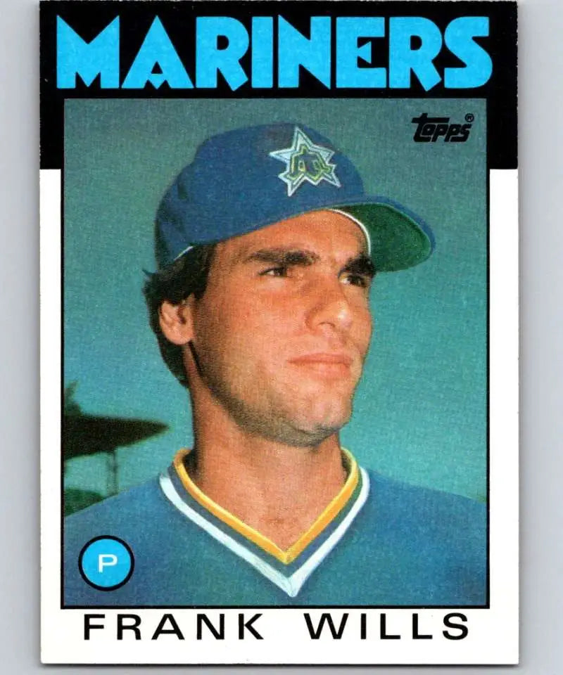 1986 Topps #419 Frank Wills EX Excellent Seattle Mariners Baseball Card - Baseball Card Single