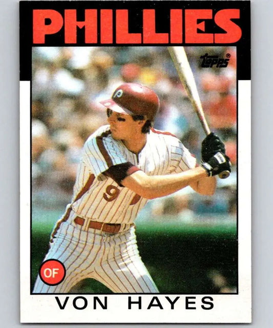 1986 Topps #420 Von Hayes EX Excellent Philadelphia Phillies Baseball Card