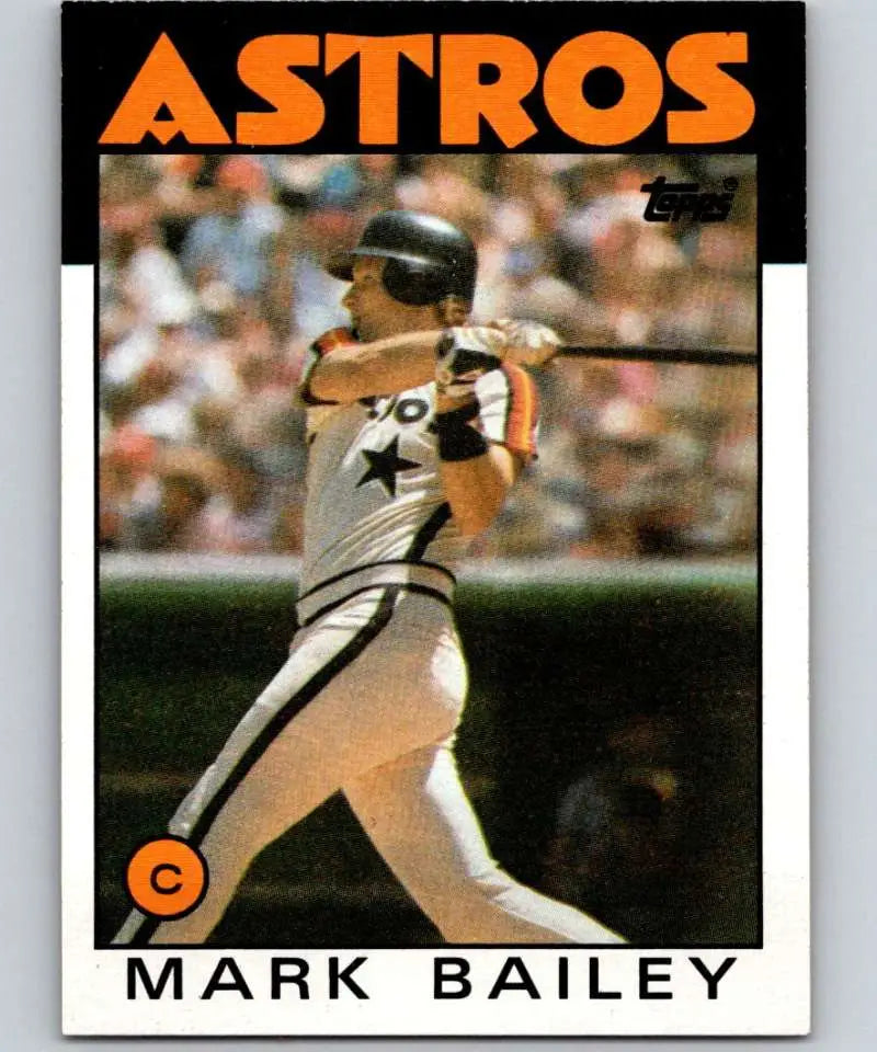 1986 Topps #432 Mark Bailey EX Excellent Houston Astros Baseball Card - Baseball Card Single