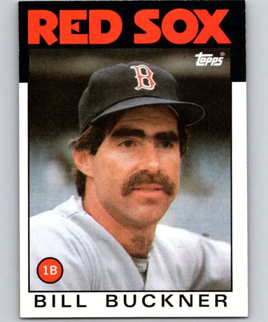 1986 Topps #443 Bill Buckner EX Excellent Boston Red Sox Baseball Card - Baseball Card Single