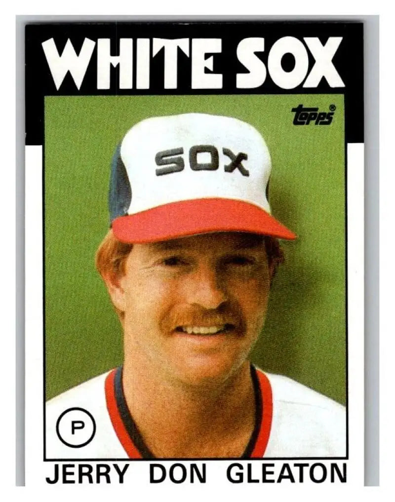 1986 Topps #447 Jerry Don Gleaton EX Excellent Chicago White Sox Baseball Card - Baseball Card Single