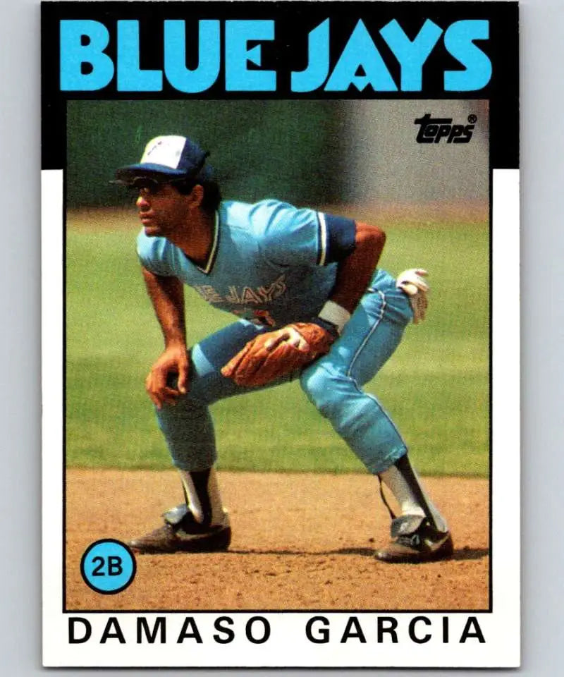 1986 Topps #45 Damaso Garcia EX Excellent Toronto Blue Jays Baseball Card - Baseball Card Single