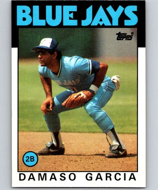 1986 Topps #45 Damaso Garcia EX Excellent Toronto Blue Jays Baseball Card - Baseball Card Single