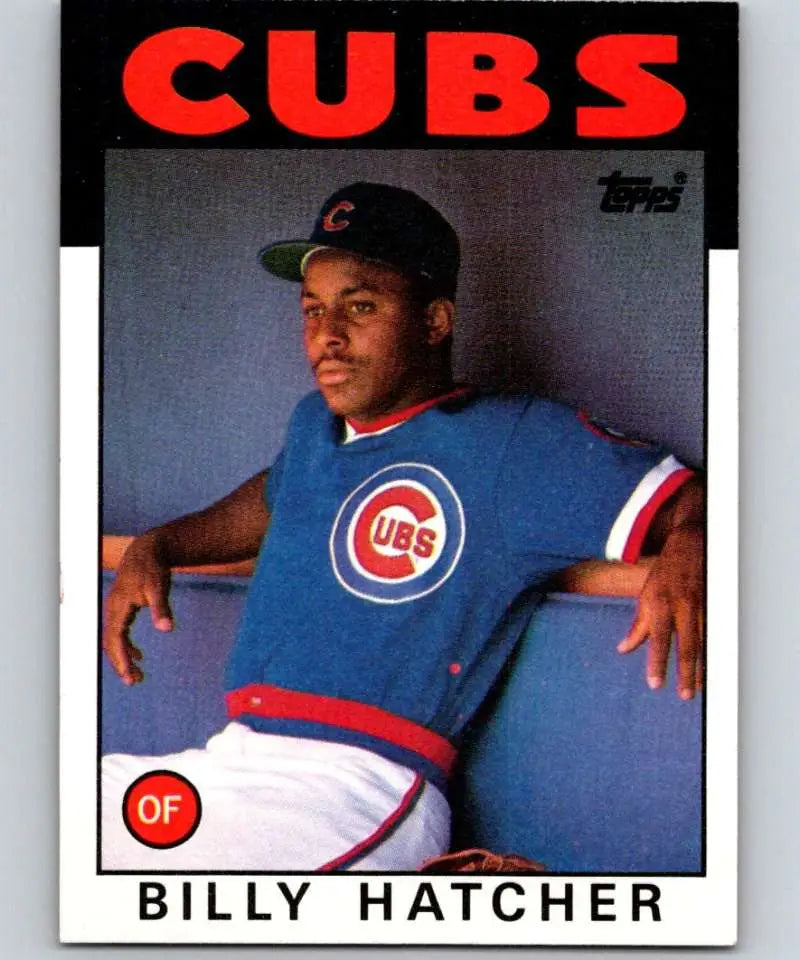 1986 Topps #46 Billy Hatcher EX Excellent Chicago Cubs Baseball Card - Baseball Card Single