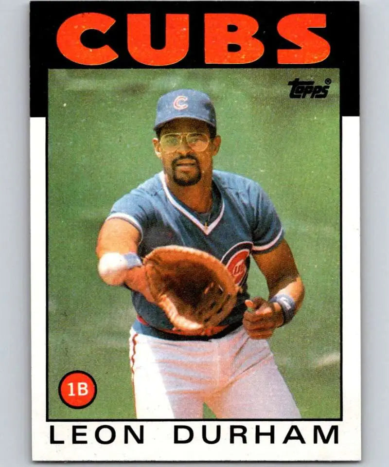 1986 Topps #460 Leon Durham EX Excellent Chicago Cubs Baseball Card - Baseball Card Single