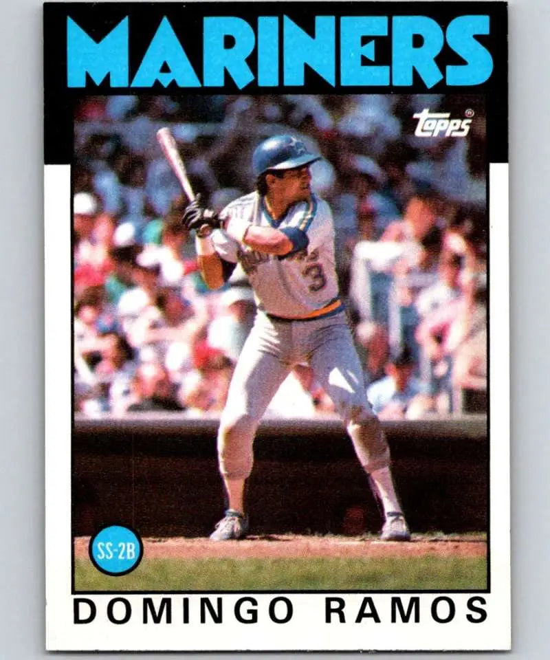 1986 Topps #462 Domingo Ramos EX Excellent Seattle Mariners Baseball Card - Baseball Card Single