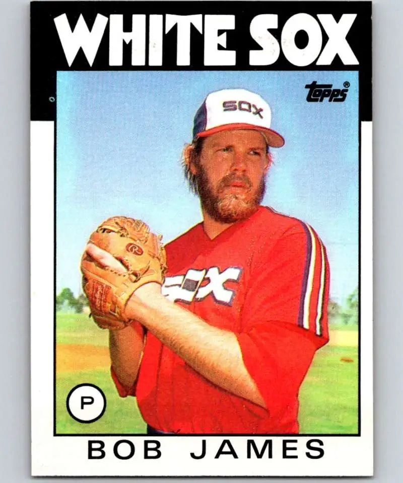 1986 Topps #467 Bob James EX Excellent Chicago White Sox Baseball Card - Baseball Card Single