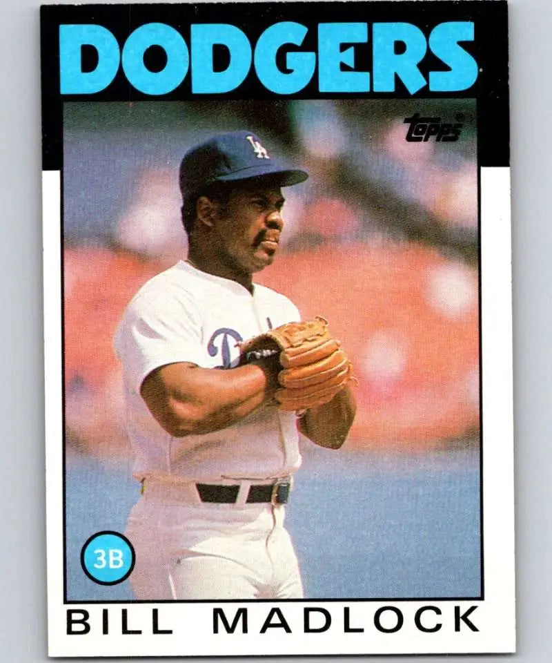 1986 Topps #470 Bill Madlock EX Excellent Los Angeles Dodgers Baseball Card - Baseball Card Single