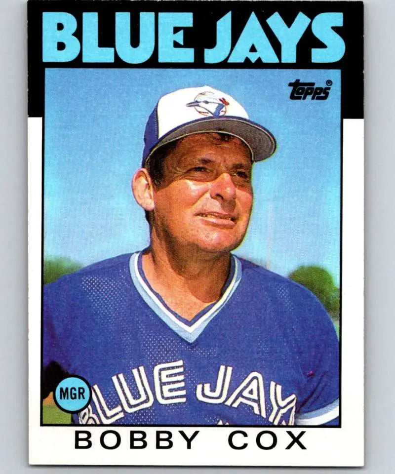 1986 Topps #471 Bobby Cox EX Excellent Toronto Blue Jays Baseball Card - Baseball Card Single
