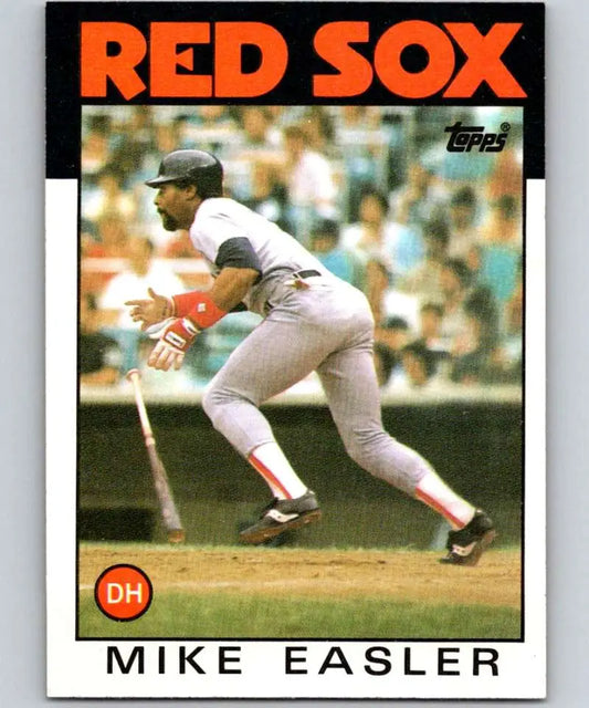 1986 Topps #477 Mike Easler EX Excellent Boston Red Sox Baseball Card - Baseball Card Single