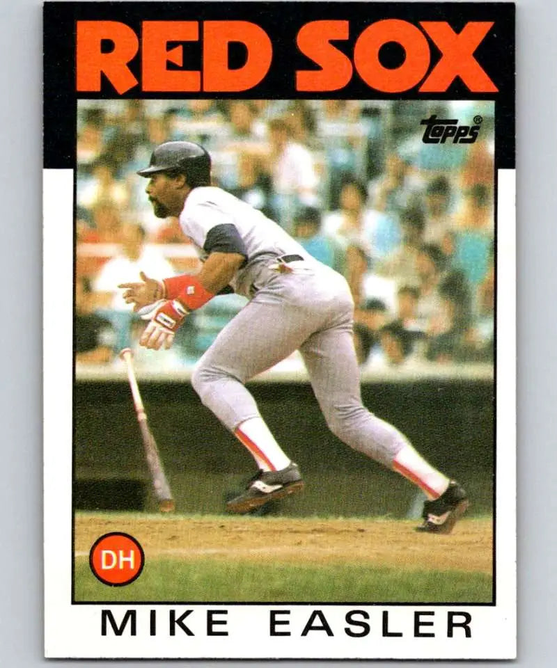 1986 Topps #477 Mike Easler EX Excellent Boston Red Sox Baseball Card - Baseball Card Single