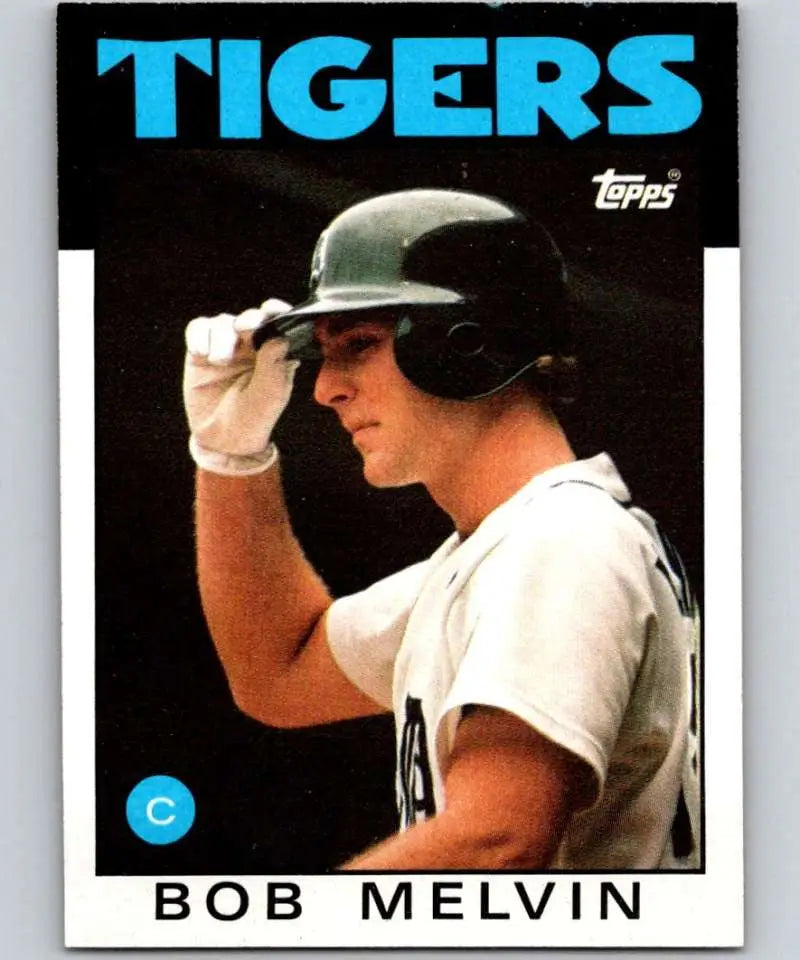 1986 Topps #479 Bob Melvin EX Excellent RC Rookie Detroit Tigers Baseball Card