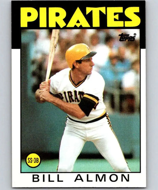 1986 Topps #48 Bill Almon EX Excellent Pittsburgh Pirates Baseball Card - Baseball Card Single