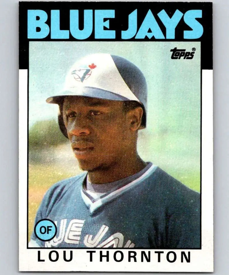 1986 Topps #488 Lou Thornton EX Excellent Toronto Blue Jays Baseball Card - Baseball Card Single