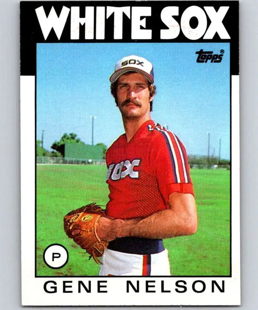 1986 Topps #493 Gene Nelson EX Excellent Chicago White Sox Baseball Card - Baseball Card Single