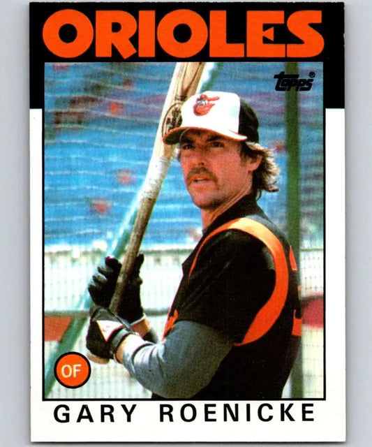 1986 Topps #494 Gary Roenicke EX Excellent Baltimore Orioles Baseball Card - Baseball Card Single