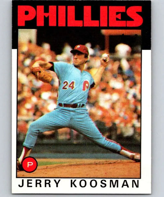 1986 Topps #505 Jerry Koosman EX Excellent Philadelphia Phillies Baseball Card - Baseball Card Single