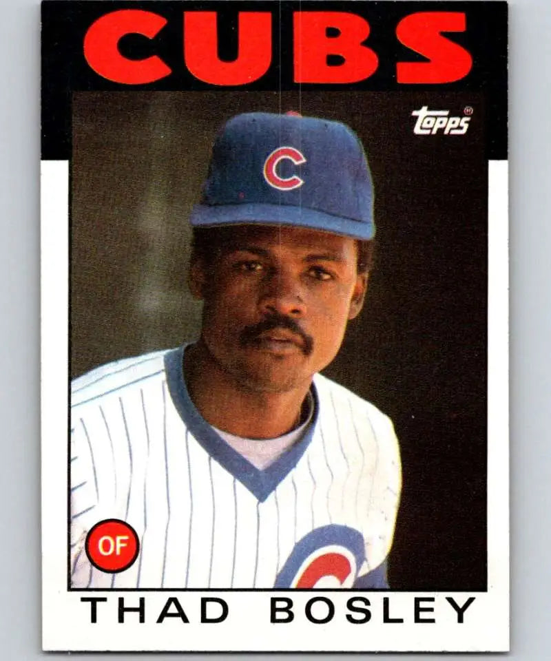1986 Topps #512 Thad Bosley EX Excellent Chicago Cubs Baseball Card - Baseball Card Single