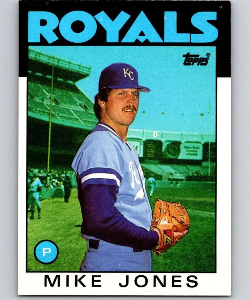 1986 Topps #514 Mike Jones EX Excellent Kansas City Royals Baseball Card - Baseball Card Single