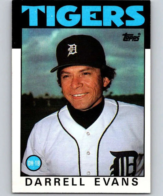 1986 Topps #515 Darrell Evans EX Excellent Detroit Tigers Baseball Card - Baseball Card Single